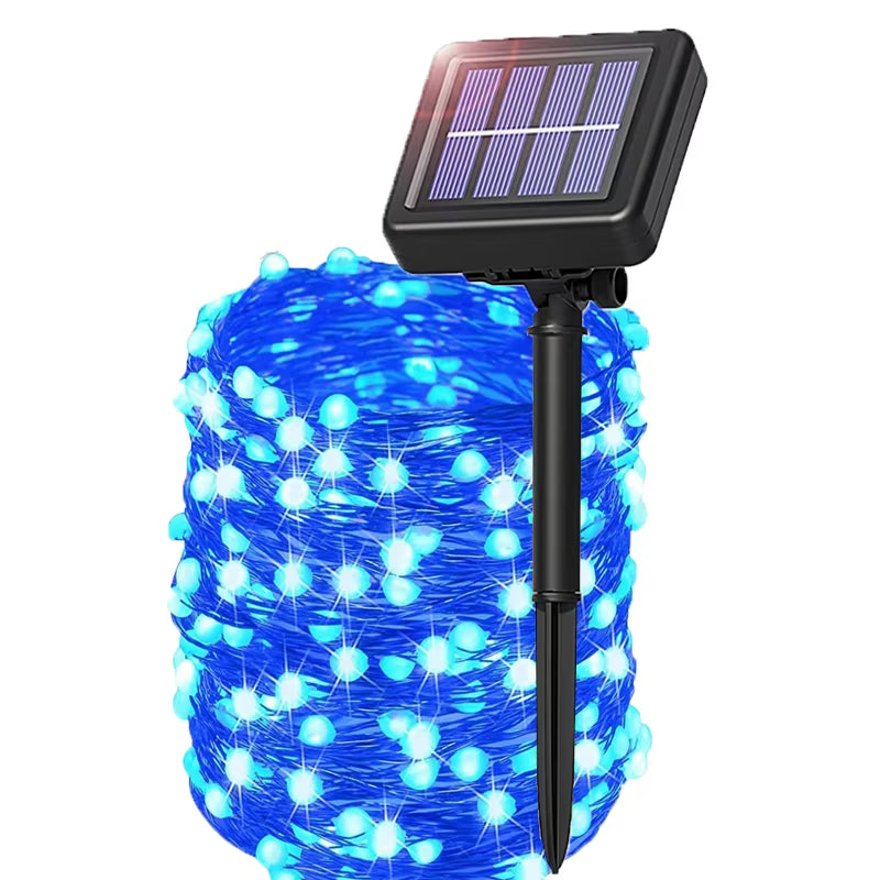 Outdoor Waterproof 350LED Solar String Light Led 8 Modes Christmas Halloween Solar Garden Led String Lights for Holiday Decor