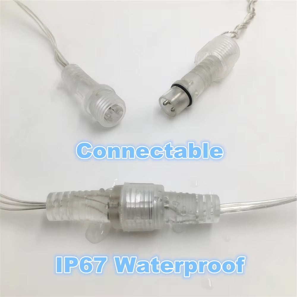 4-40M Heavy Duty Outdoor Garland Christmas Light Led Curtain Icicle String Lights Garden Square New Year Decorations