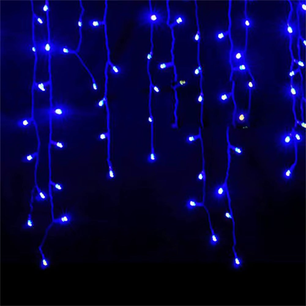 5M Christmas Garland LED Curtain Icicle String Lights Droop 0.4-0.6M AC 220V Garden Street Outdoor Decorative Holiday Light