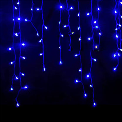 5M Christmas Garland LED Curtain Icicle String Lights Droop 0.4-0.6M AC 220V Garden Street Outdoor Decorative Holiday Light