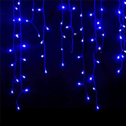 5M Waterproof Outdoor Christmas Light Droop 0.4-0.6M Led Curtain Icicle String Lights Garden Mall Eaves Decorative Lights