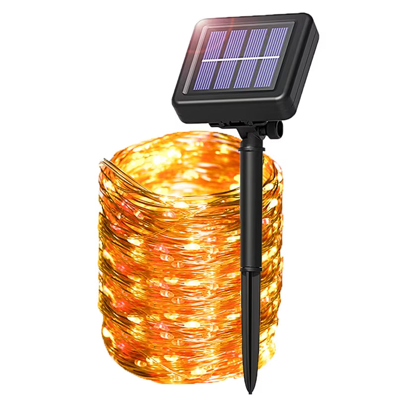 Outdoor Waterproof 350LED Solar String Light Led 8 Modes Christmas Halloween Solar Garden Led String Lights for Holiday Decor