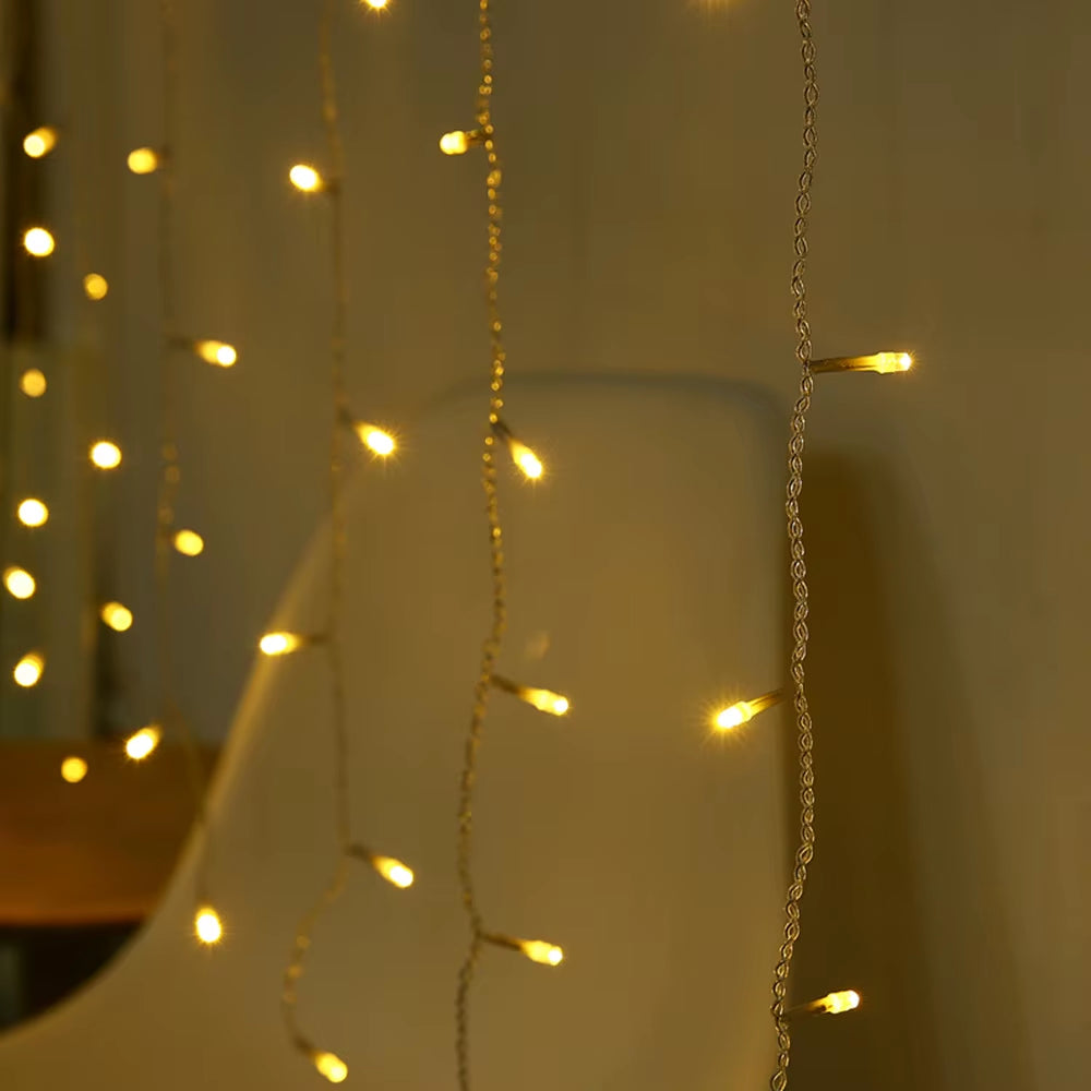 4-40M Heavy Duty Outdoor Garland Christmas Light Led Curtain Icicle String Lights Garden Square New Year Decorations