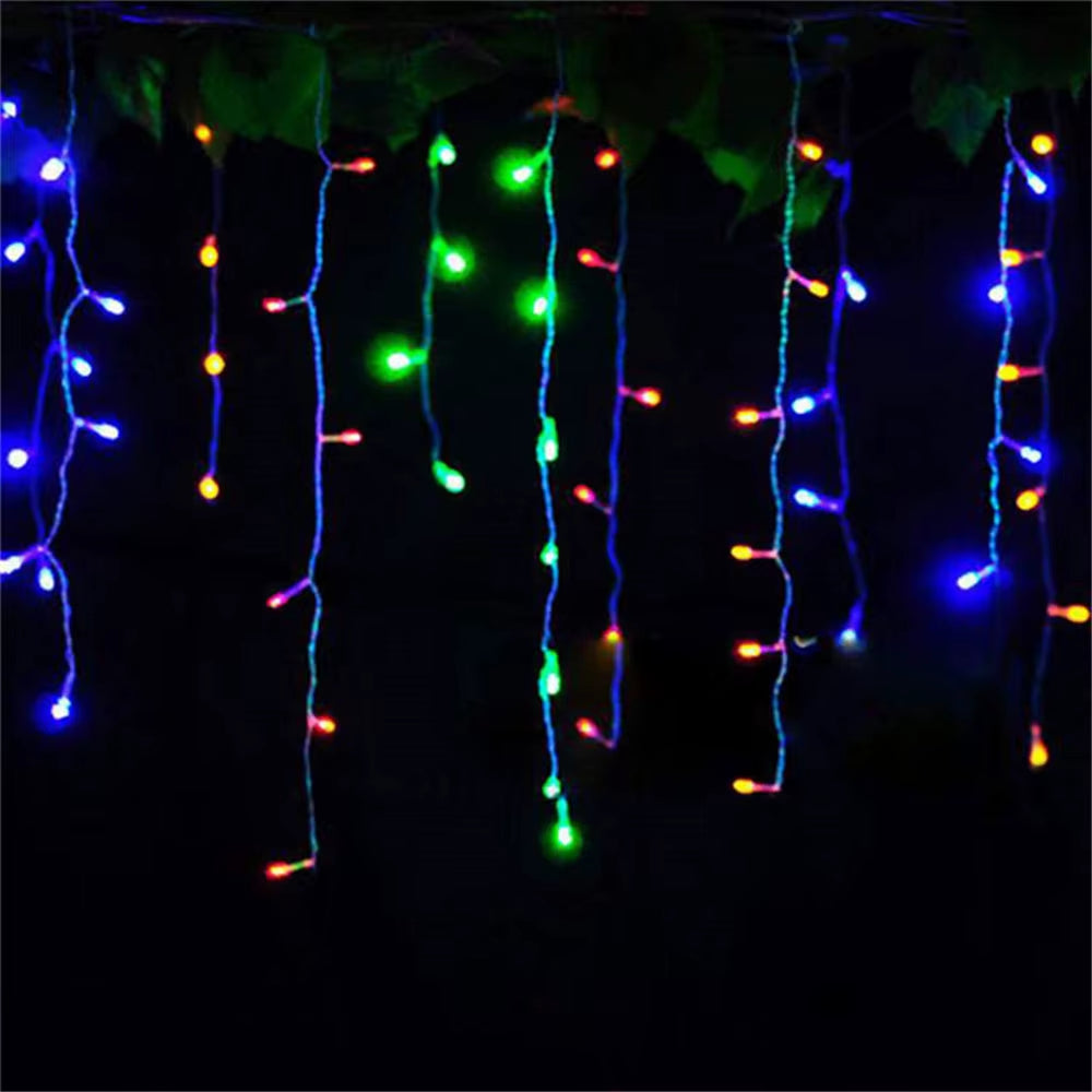 5M Christmas Garland LED Curtain Icicle String Lights Droop 0.4-0.6M AC 220V Garden Street Outdoor Decorative Holiday Light