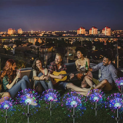 Solar Firework Light Outdoor Firework Solar Garden Decorative Lights for Walkway Pathway Backyard Christmas Decoration Parties