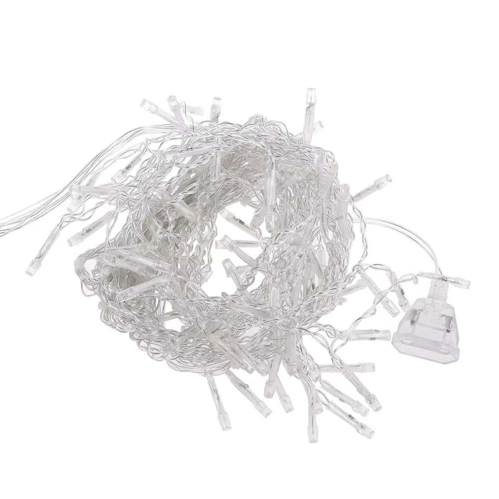 5M Christmas Garland LED Curtain Icicle String Lights Droop 0.4-0.6M AC 220V Garden Street Outdoor Decorative Holiday Light
