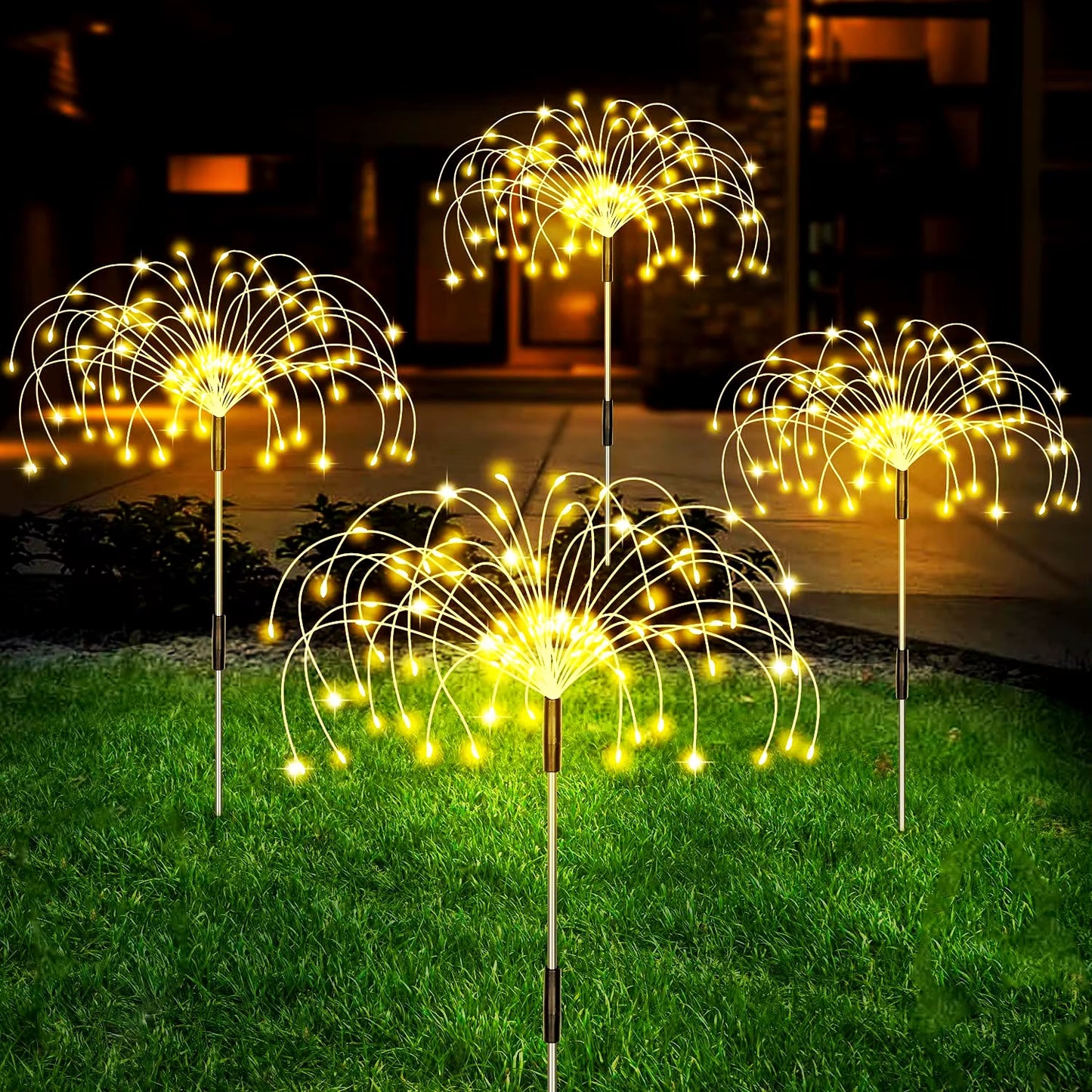 Solar Firework Light Outdoor Firework Solar Garden Decorative Lights for Walkway Pathway Backyard Christmas Decoration Parties