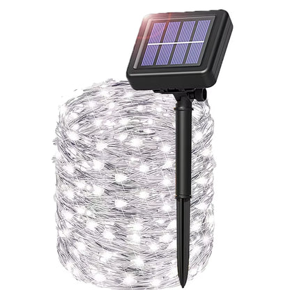 Outdoor Waterproof 350LED Solar String Light Led 8 Modes Christmas Halloween Solar Garden Led String Lights for Holiday Decor