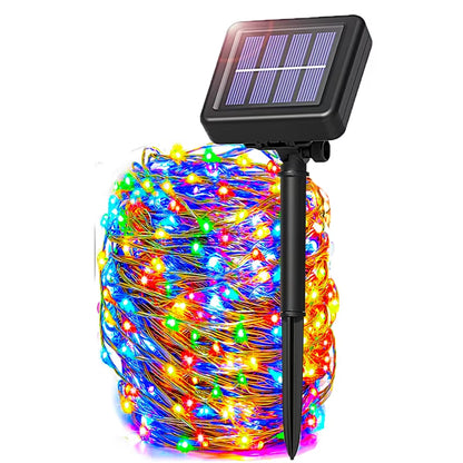 Outdoor Waterproof 350LED Solar String Light Led 8 Modes Christmas Halloween Solar Garden Led String Lights for Holiday Decor